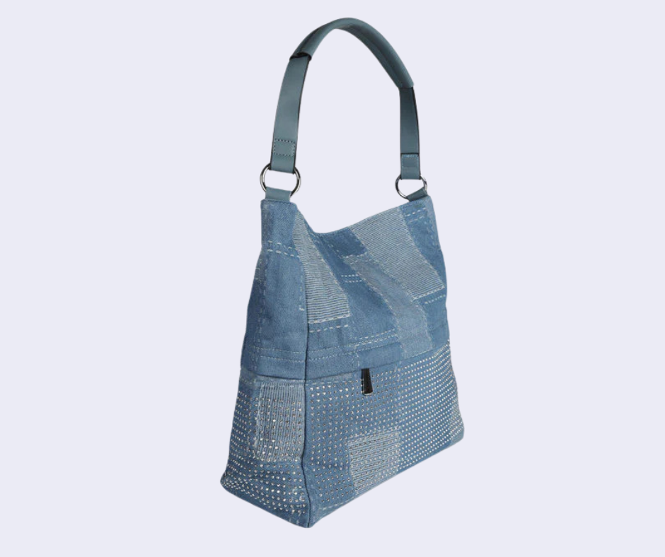 Solada Borsa in jeans con borchie