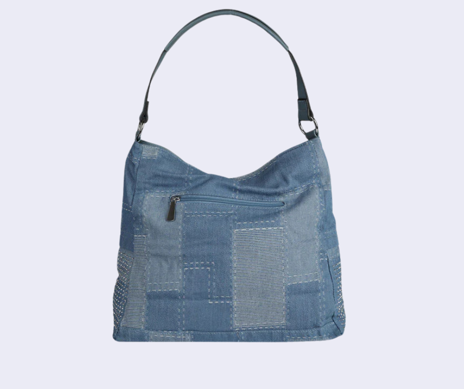 Solada Borsa in jeans con borchie